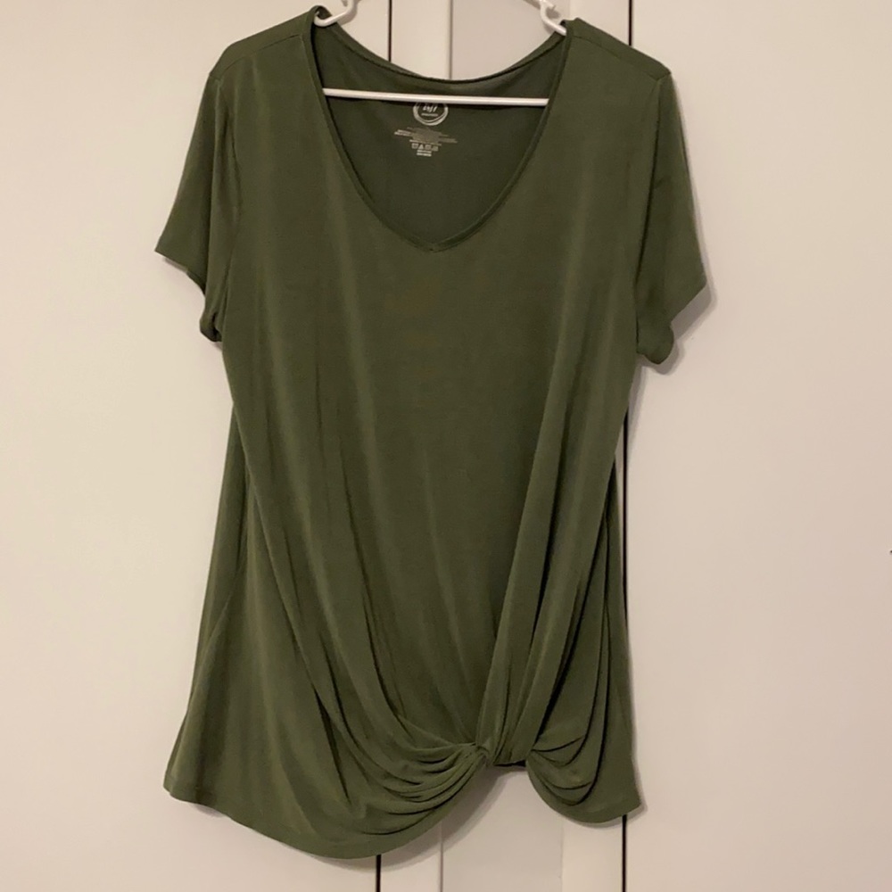 Maurices 24/7 hunter green tee